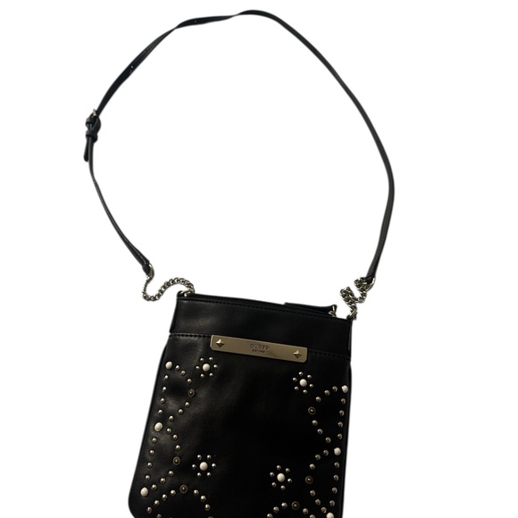 Guess Black Crossbody Bag with Stud Accents - Picture 1 of 3